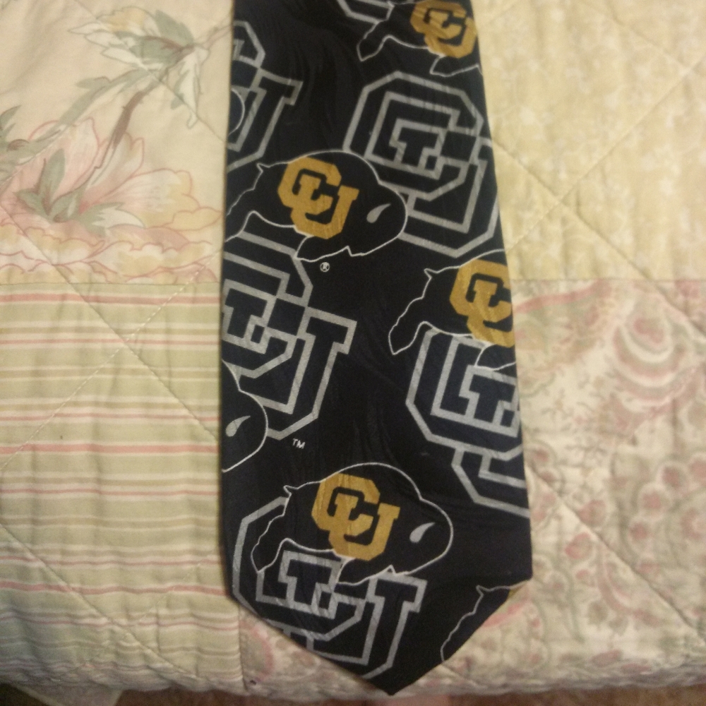 CU Colorado University at Boulder tie.